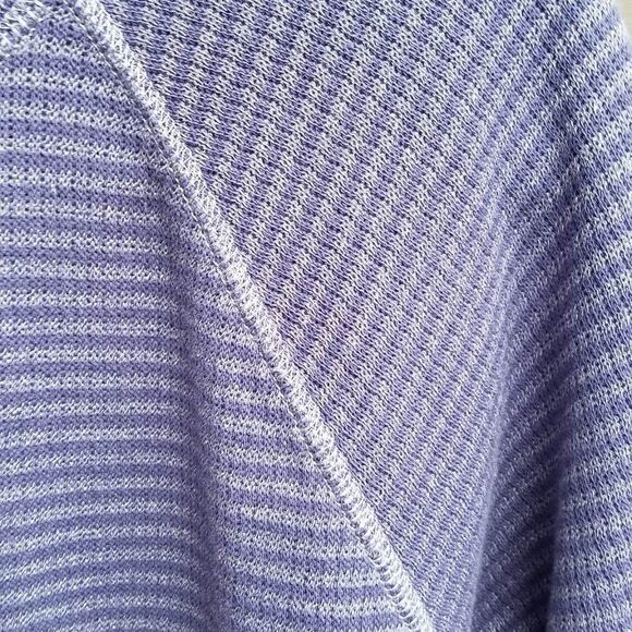 J Jill Blue Stripe Cotton Knit Dress Size Medium - Picture 5 of 11